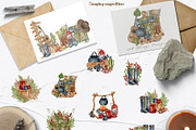 Wild Camping Watercolor Collection, a Sport Illustration by BarvArt (Thumbnail 3 of 22)
