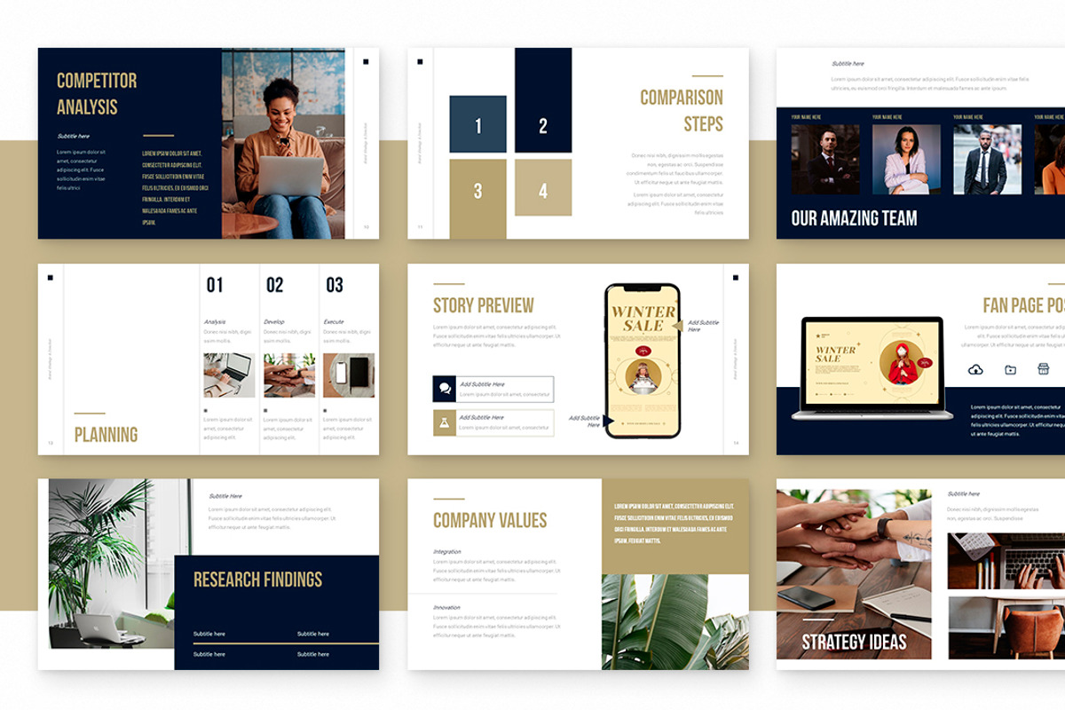 Brand Strategy Direction Powerpoint, a Presentation Template by Zacomic Studios (Photo 6 of 9)