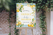Lemon Baby Shower Welcome Sign, a Poster Template by Digital_Mind (Thumbnail 3 of 3)
