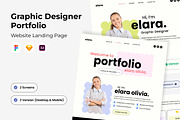 Graphic Designers Portfolio Landing, a Landing Page Template by twinstd (Thumbnail 1 of 5)