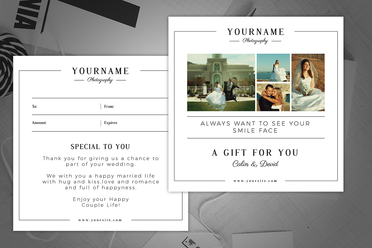 Gift Card Photo Marketing Template, a Card Template by SmmrDesign (Photo 5 of 5)