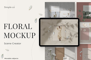 Scene Creator - Floral Mockup