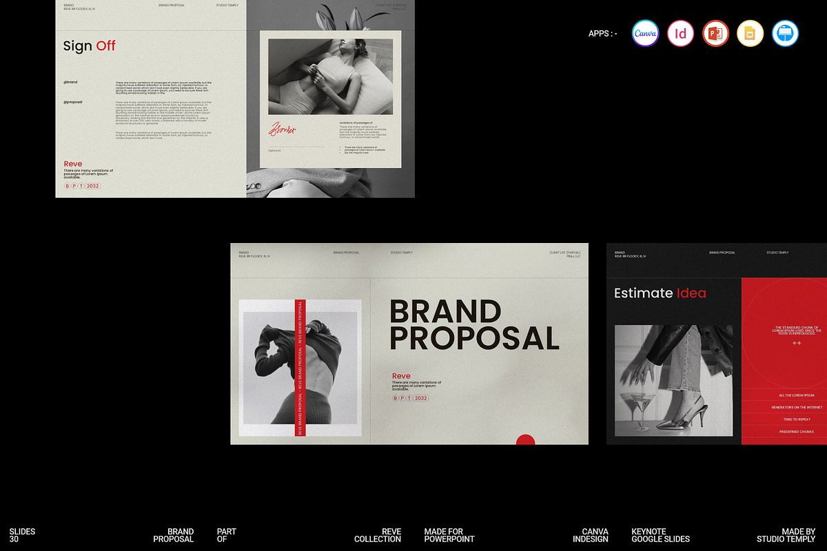Reve Brand Proposal Template, a Presentation Template by Studio Temply (Photo 3 of 11)
