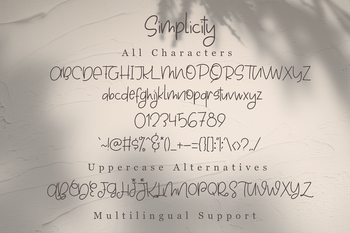 Simplicity - Handwritten Font preview 7