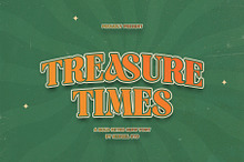 Treasure Times Bold Retro Serif Font
