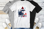 Christmas Plaid Cow Clipart-2, an Illustration by Wow Magic (Thumbnail 4 of 4)