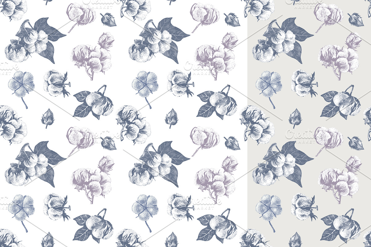 Cotton set, a Decorative Illustration by handsketched (Photo 7 of 15)