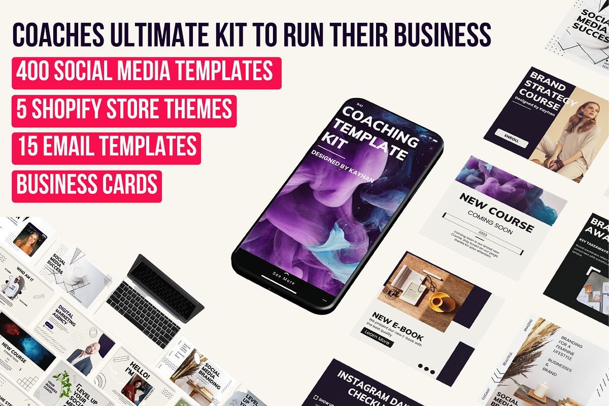 E-commerce Store Owner Ultimate Kit, a Social Media Template by Kay Designs (Photo 1 of 27)