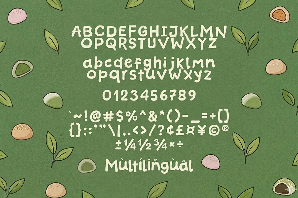 Mochi Green - Cozy & Display Font, a Handwritten Font by khurasan (Photo 6 of 6)