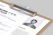 Resume - Curriculum Vitae Mockup, an Advertising Mockup by Illusiongraphic (Thumbnail 15 of 22)