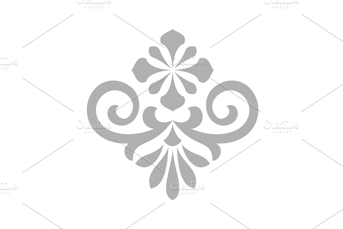 Damask graphic ornament. Floral, an Illustration by RODINA (Photo 1 of 3)