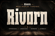 Rivorn, a Slab Serif Font by Wow Magic (Thumbnail 1 of 4)