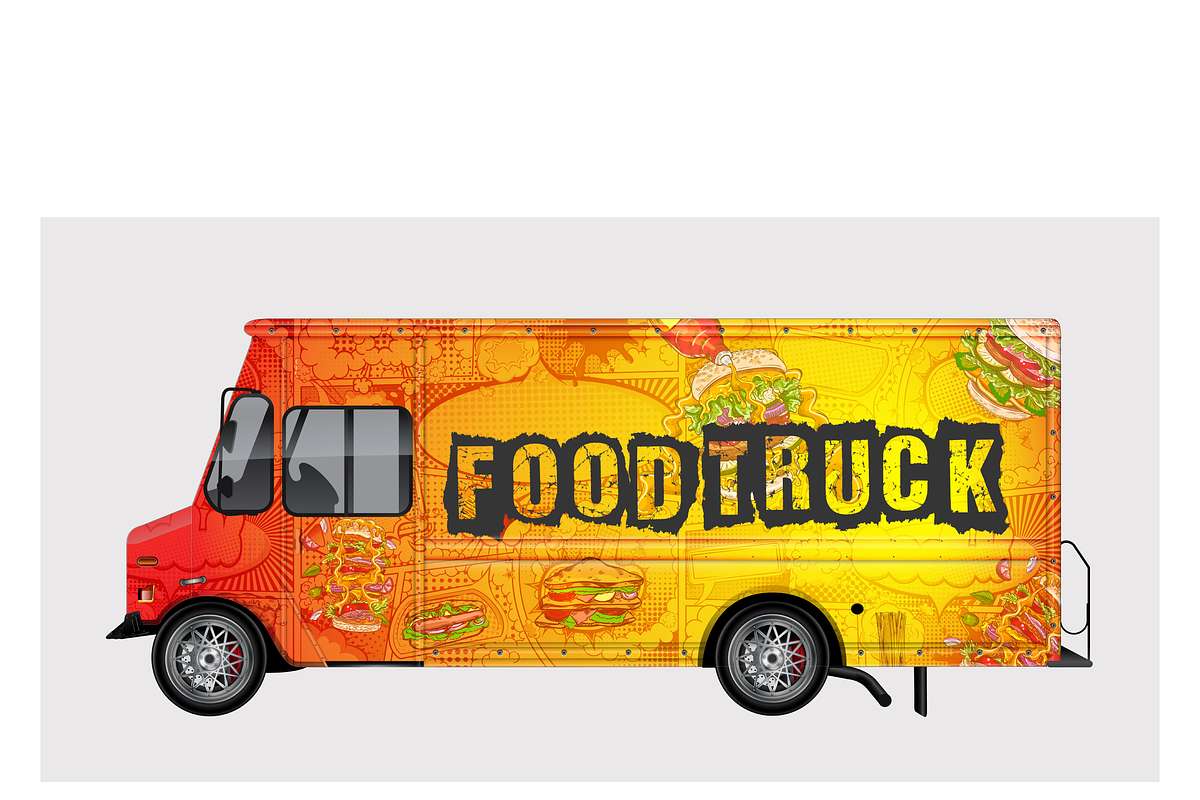 Vibrant Food Truck Design, a Food Illustration by CarWrap design (Photo 3 of 3)