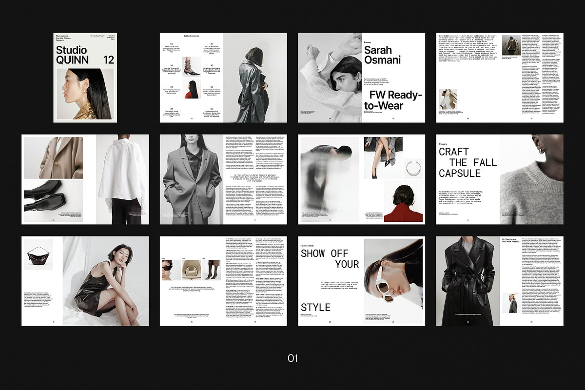 QUINN / Portfolio Magazine Template, a Brochure Template by Studio Dara (Photo 16 of 18)