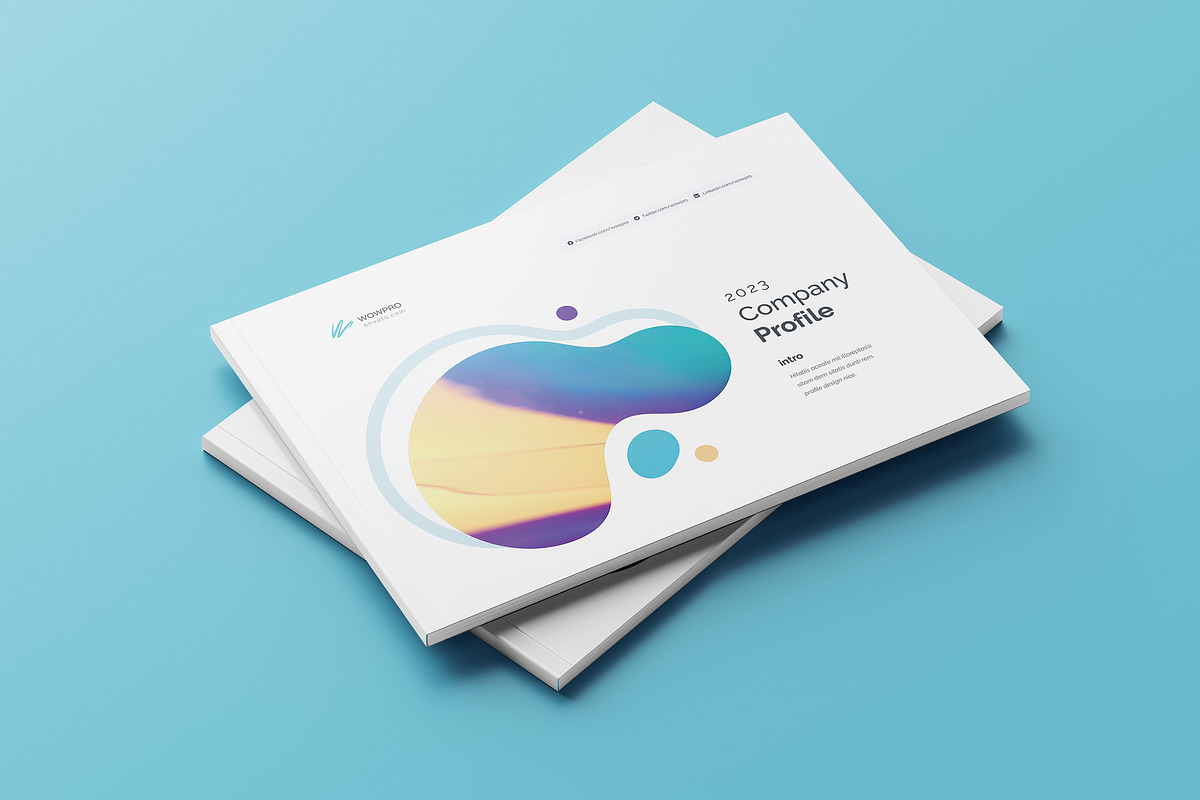Company Profile Landscape, a Brochure Template by WOWPro (Photo 1 of 9)