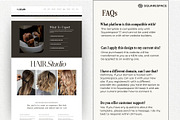 Modern Beauty Salon Booking Site, a Squarespace Template by HAYAG Creatives (Thumbnail 7 of 7)