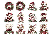 Whimsical Christmas Fluffy Dogs, a Graphic by CitraGraphics (Thumbnail 4 of 4)