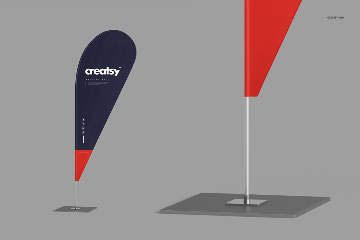 Outdoor Flags Mockup Set, an Object Graphic by creatsy2 (Photo 3 of 15)