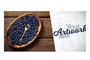 Blueberries On Table