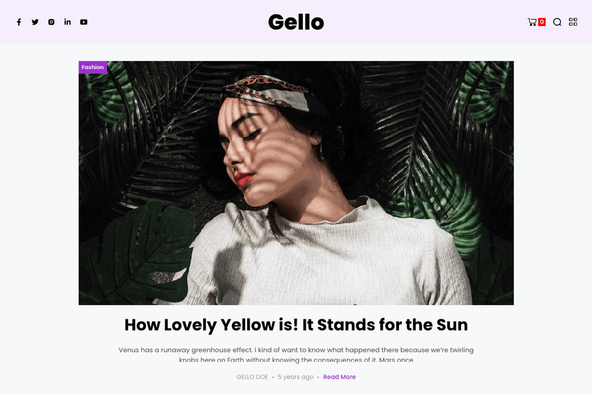 Gello - News & Blog WordPress Theme, a WordPress Template by TMRW Studio (Photo 7 of 7)