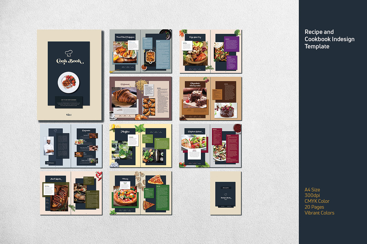 Recipe, Menu and Cookbook Template, a Magazine Template by Machel Design (Photo 12 of 12)