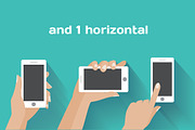 iPhone mockups with hands, an Object Graphic by Olga Proz (Thumbnail 3 of 4)