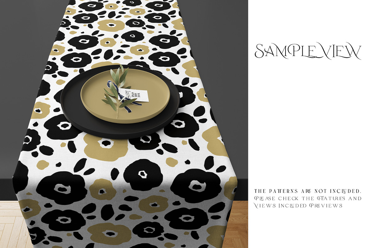 Table Runner mapped via Smart Object, a Household Mockup by mock-ups (Photo 7 of 13)