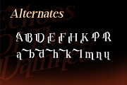 Bonemerch - Modern Gothic Serif Font, a Serif Font by Rishsketch (Thumbnail 6 of 13)