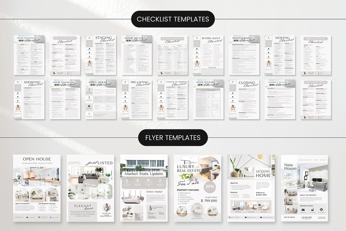 Real Estate Marketing Templates Kit, a Marketing Template by DigiPax (Photo 6 of 10)
