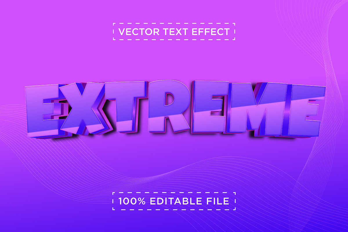 3D Vector Text Effect, a Brushes & More by pixelcreatx