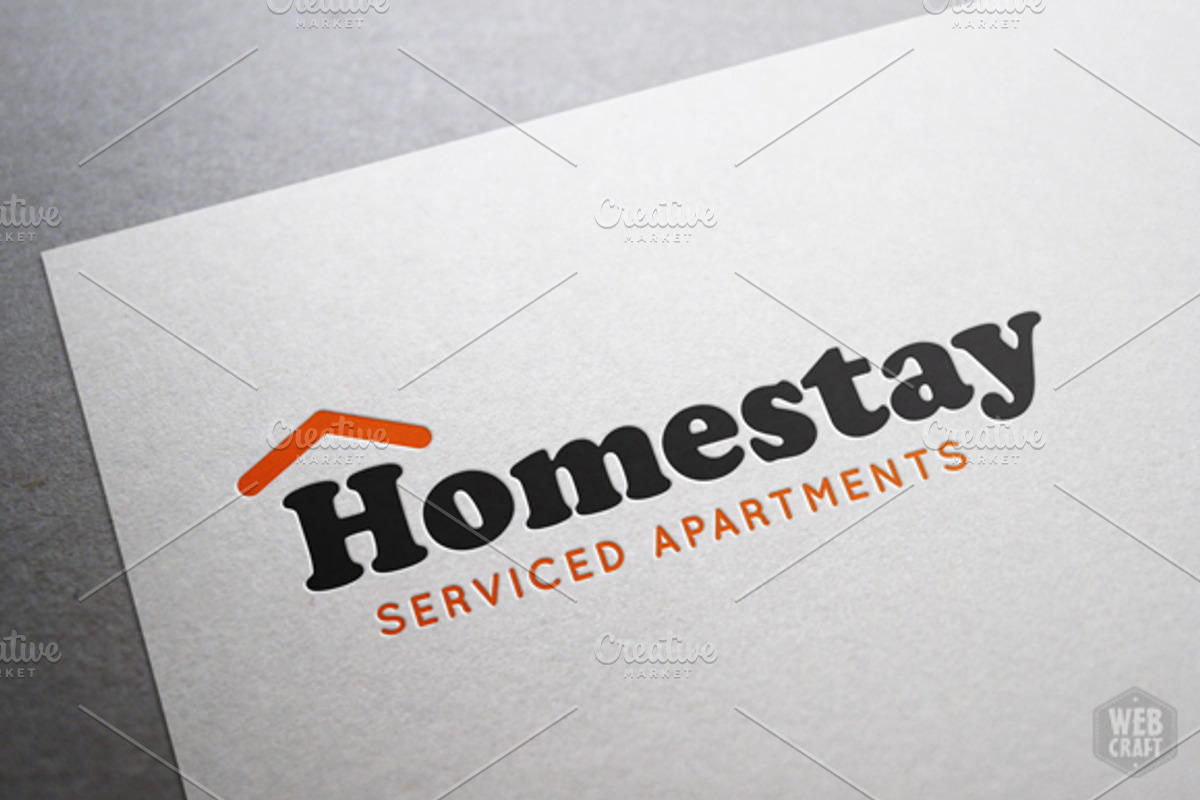 Homestay Real Estate Logo Template, a Branding & Logo Template by WebCraft (Photo 2 of 4)
