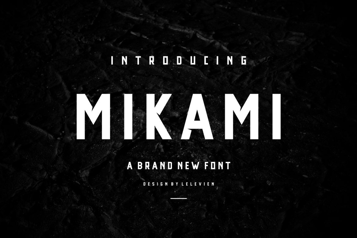 MIKAMI SERIF FONT, a Sans Serif Font by lelevien