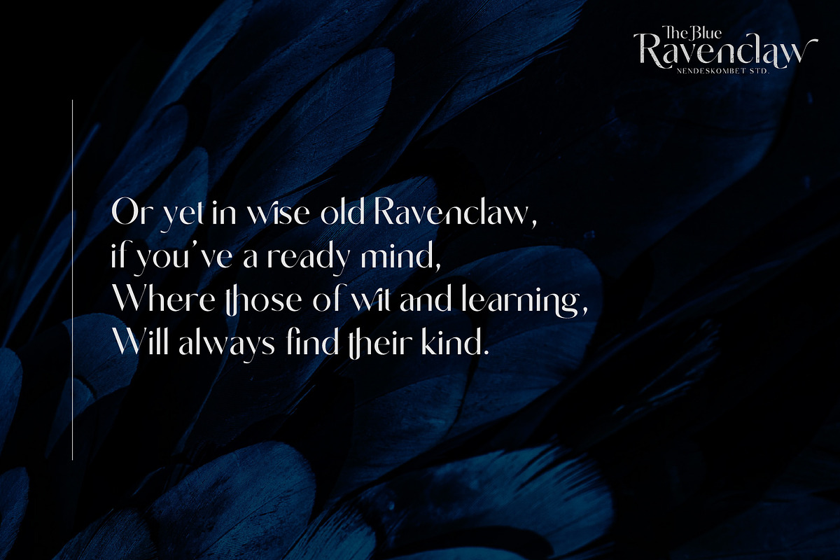 The Blue Ravenclaw - Stylistic Sans, a Sans Serif Font by NendesKombet Studio (Photo 3 of 16)