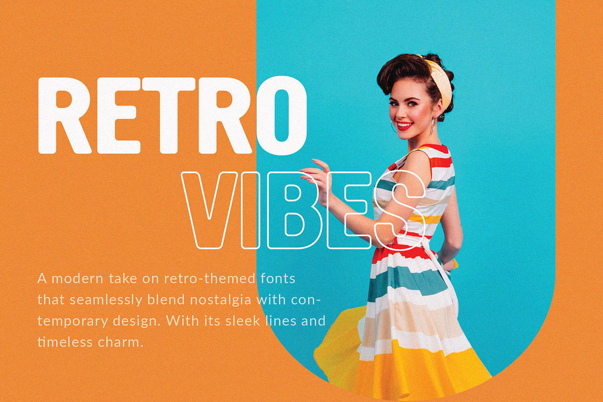Retrodik - Retro Sans Serif, a Sans Serif Font by Typeformers (Photo 2 of 5)