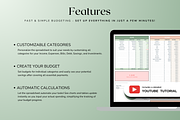Simple Paycheck Budget - Green, a Templates & Theme by The Creative Plans co (Thumbnail 3 of 10)