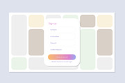 Modern Registration Interface UI, an UI Kit Template by ContestDesign (Thumbnail 2 of 6)