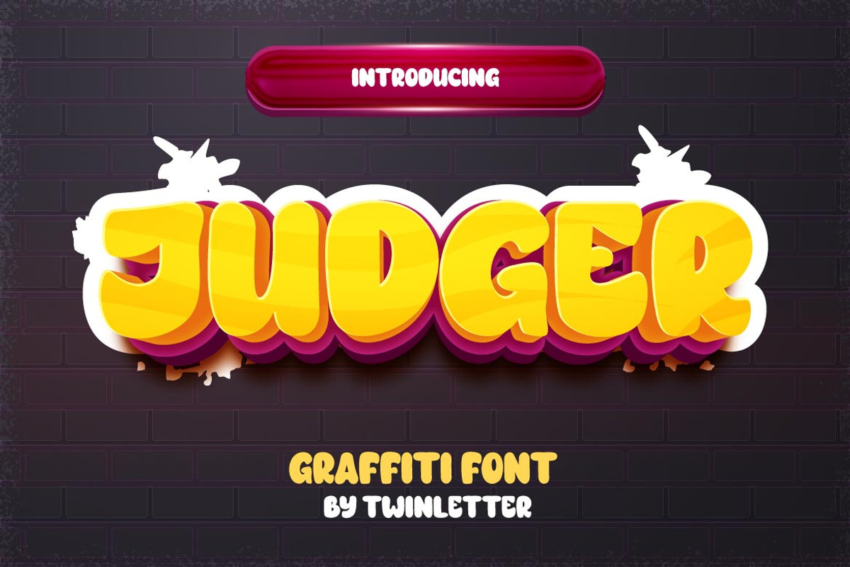 Judger, a Font by twinstd (Photo 1 of 9)