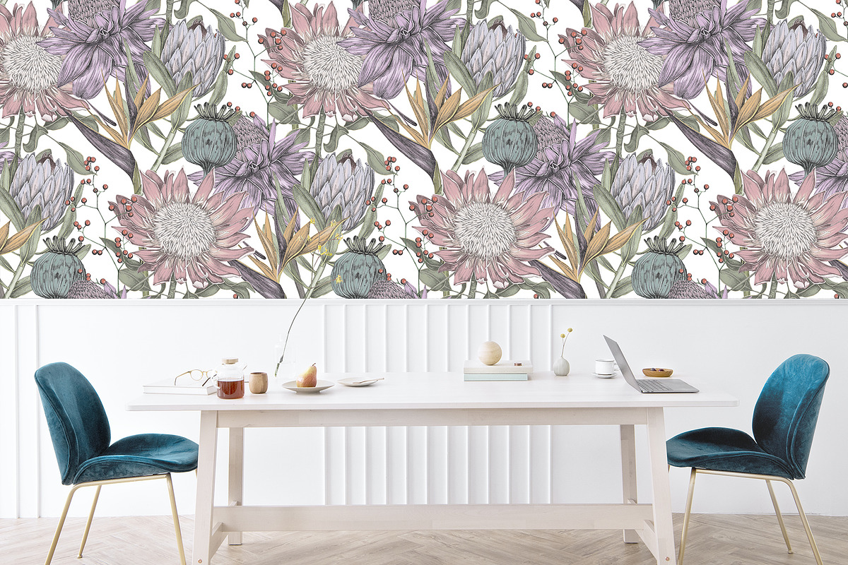 Luxury Sketchy Floral Vintage, a Pattern Graphic by Alisa Fimen Design (Photo 8 of 11)