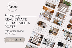 Aesthetic February Real Estate Posts