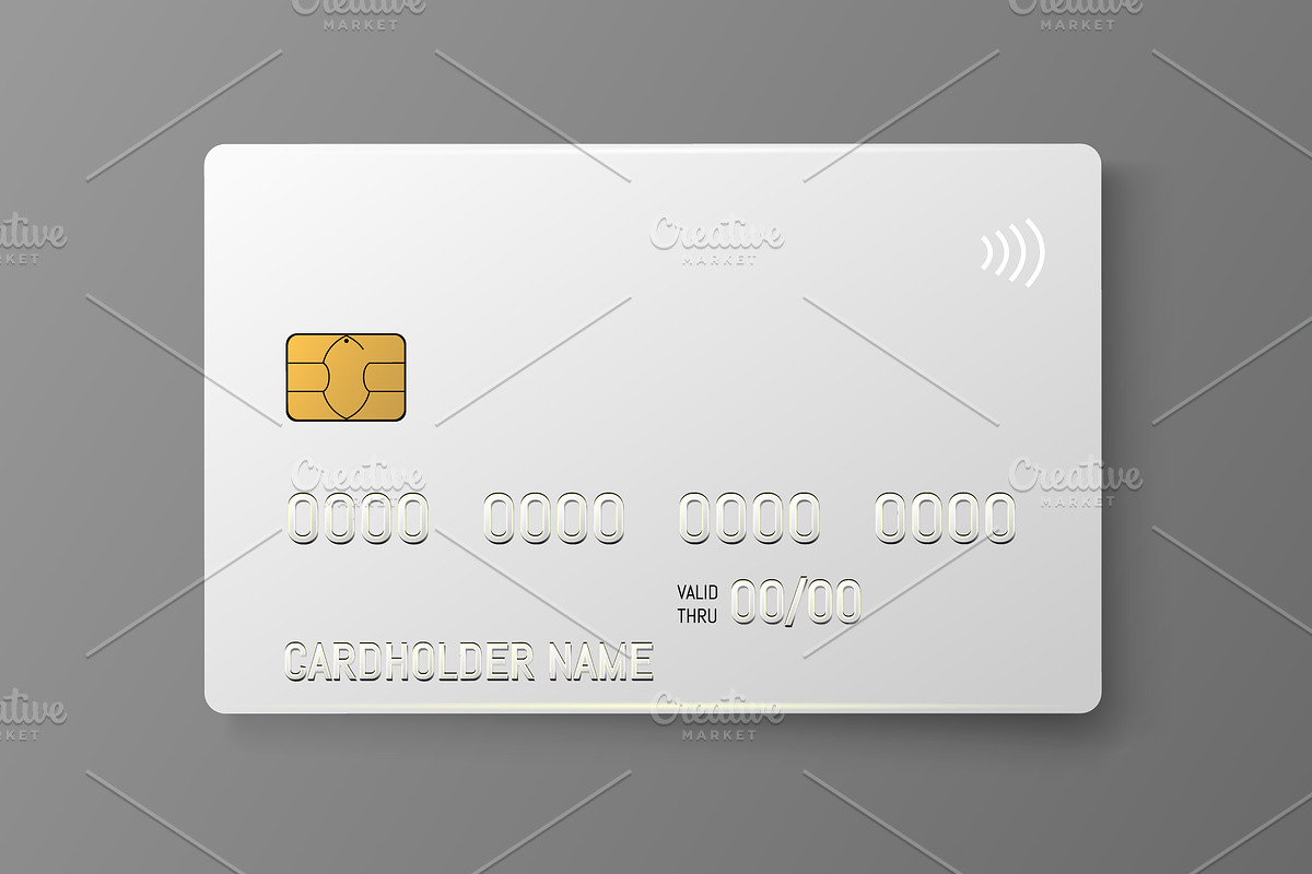Credit plastic card with emv chip, an Object Graphic by Kseniia_designer's shop