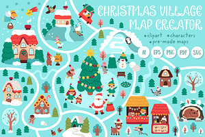 Christmas village map creator