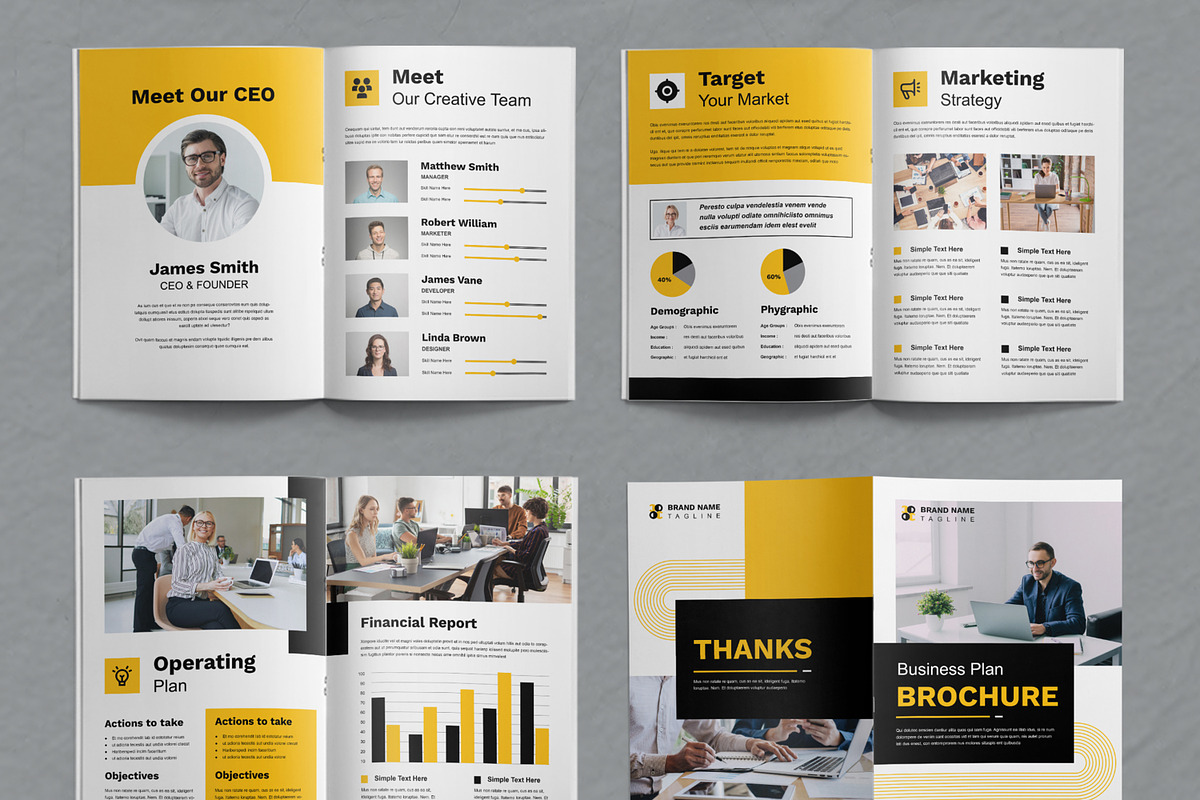 Business Plan Brochure, a Brochure Template by ContestDesign (Photo 4 of 4)