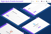 Sign up, sign in & Password Web app, an App Template by nagaredesignstudio (Thumbnail 1 of 5)