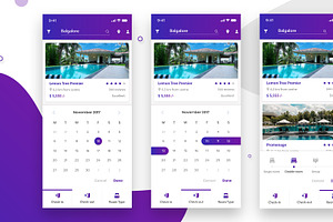 Complete UI Kit - Hotel Booking App