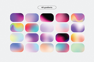 Grainy Mesh Gradient Shape Maker PSD