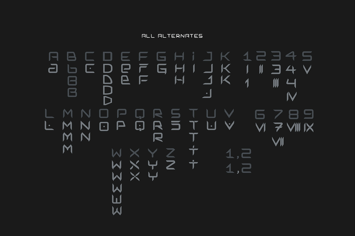 Simmetron Hi-Tech Futuristic Font preview 3