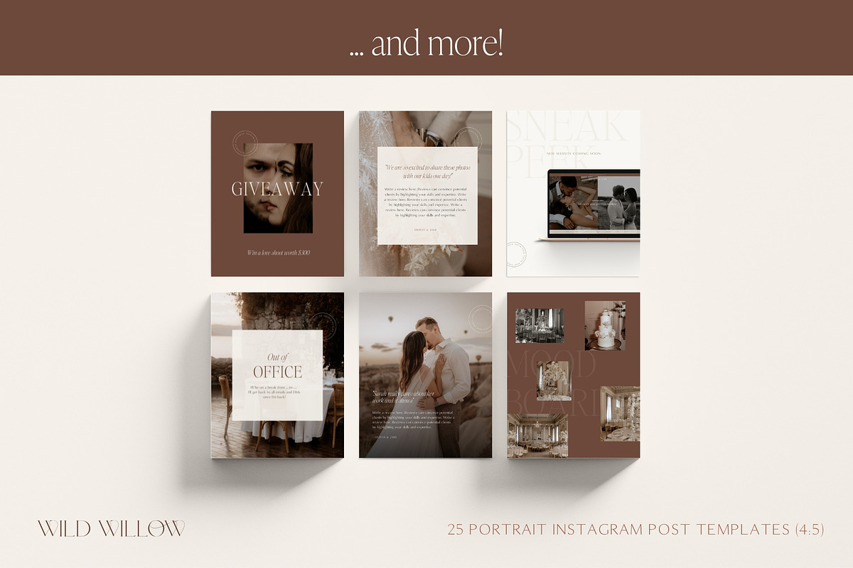 Luxury Instagram post templates, a Social Media Template by Wonderlik Webdesign (Photo 5 of 11)