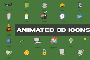 Animated 3D Icons DaVinci Resolve, a Templates & Theme by FlashFXbox