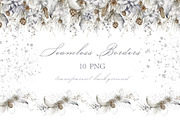 Christmas Watercolor Clipart, a Decorative Illustration by LenArt (Thumbnail 10 of 17)