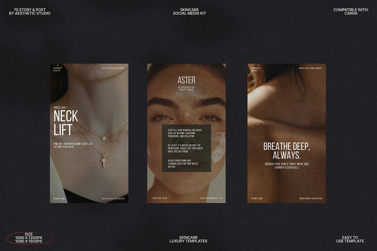 Canva Templates for Skincare Kit preview 7